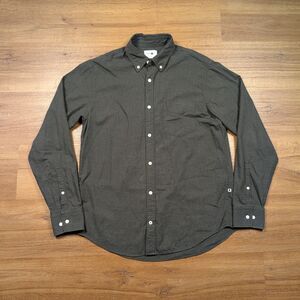 NN07 No Nationality Levon Shirt Mens Size M Gray Button Down Casual Office